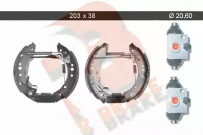 R BRAKE 79rbkt0006 -  Комплект тормозных колодок